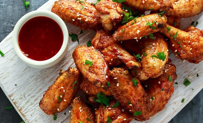 BBQ sauce chicken wings